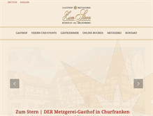 Tablet Screenshot of landhotel-stern.de